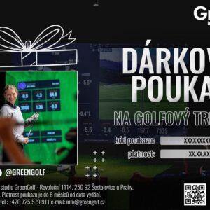 Dárkový poukaz na 1h tréninku na simulátoru TrackMan - GreenGolf